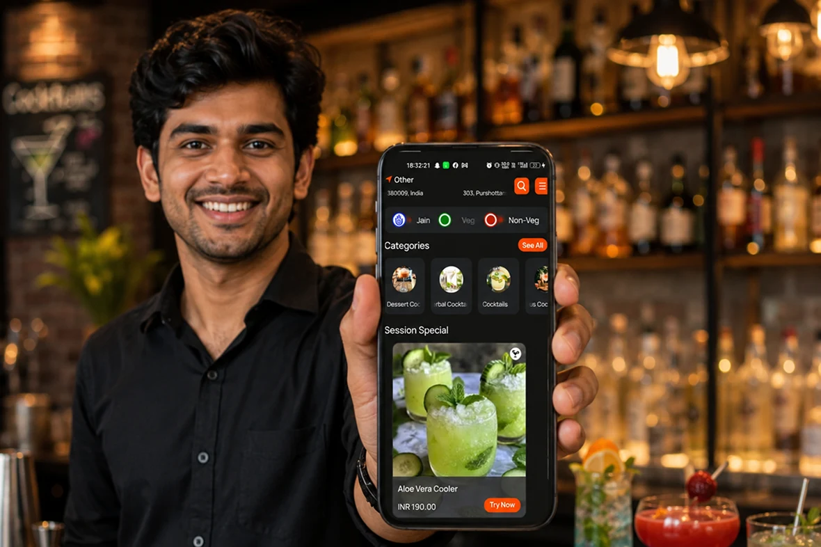 Cocktail app dashboard features